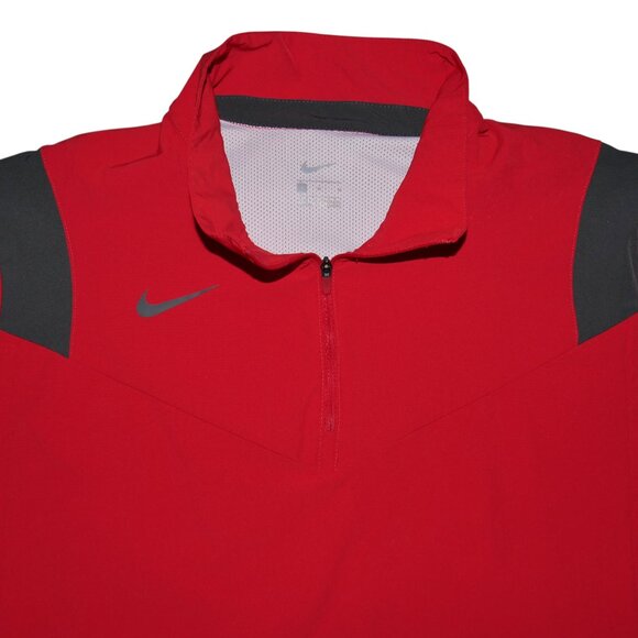Nike Coaches Performance Short Sleeve Crimson and Grey Jacket CW3430-620 Size L - Picture 6 of 11